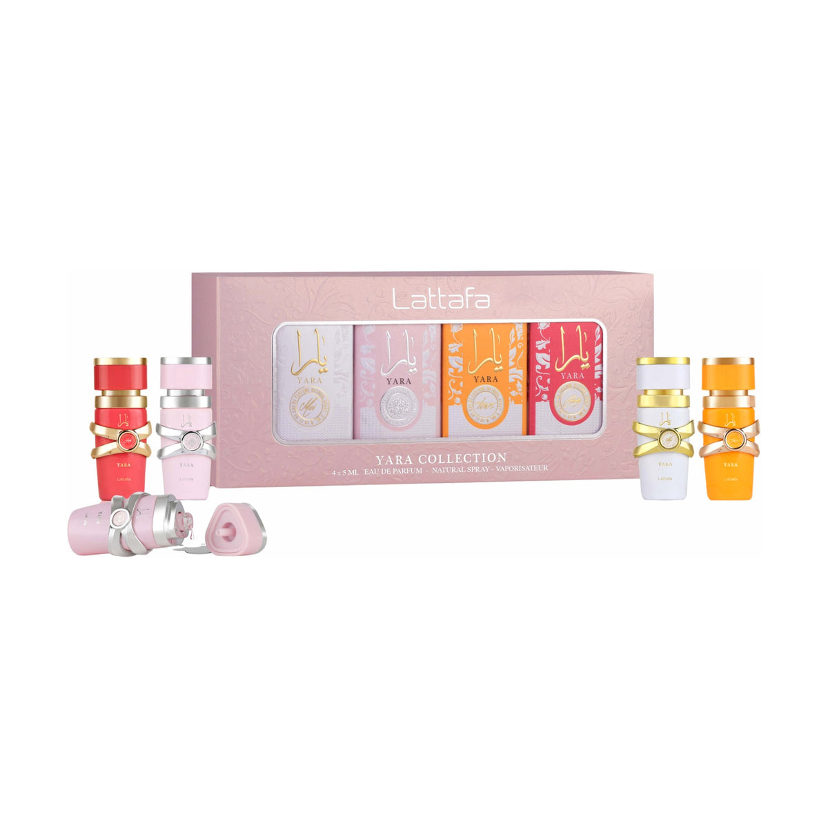 Lattafa Yara Mini Collection, parfimērijas ūdens 4 × 5 ml ar iepakojumu
