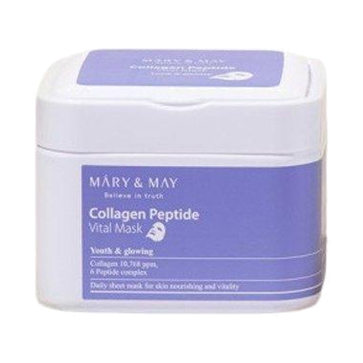 Mary&May Collagen Peptide Vital Mask, auduma maska sejai
