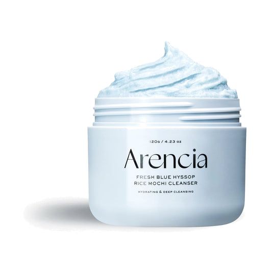 Arencia Blue Hyssop Rice Mochi Cleanser, mazgāšanas līdzeklis sejai