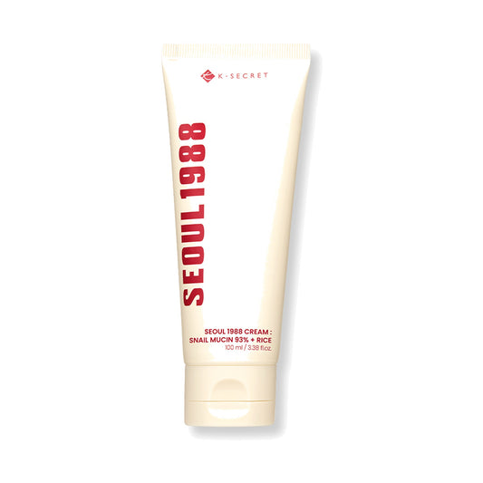 K-Secret Seoul 1988 Cream: Snail Mucin 93% + Rice, krēms sejai