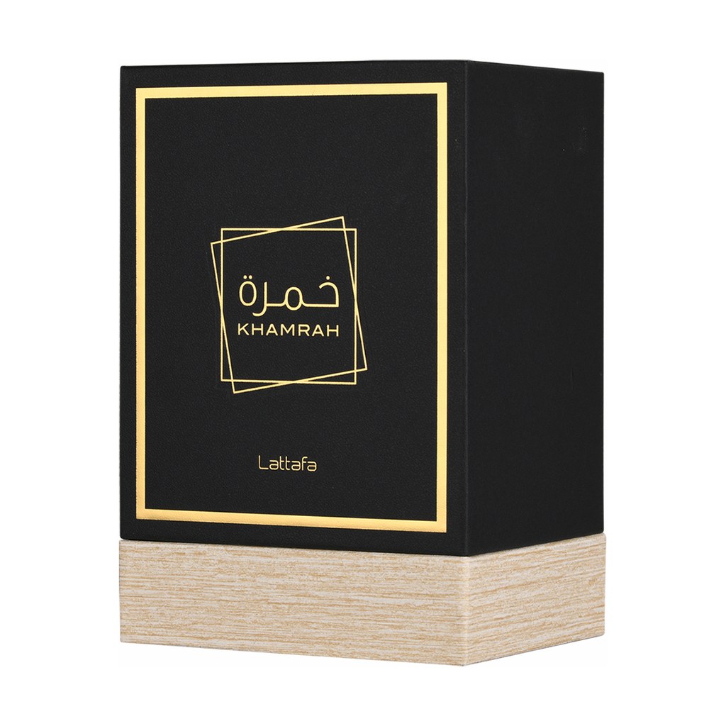Lattafa Khamrah iepakojums
