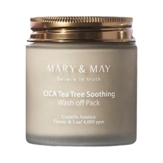 Mary&May Cica Tea Tree Soothing Wash Off Pack, noskalojama maska sejai