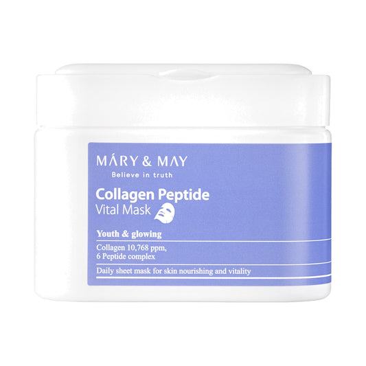 Mary&May Collagen Peptide Vital Mask, auduma maska sejai