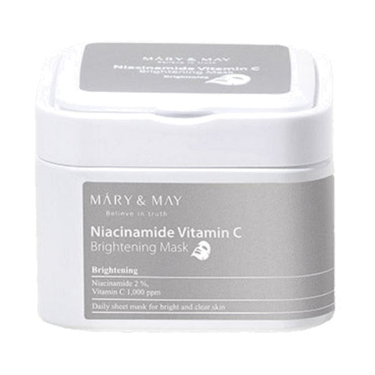 Mary&May Niacinamide Vitamin C Brightening Mask, auduma maska sejai
