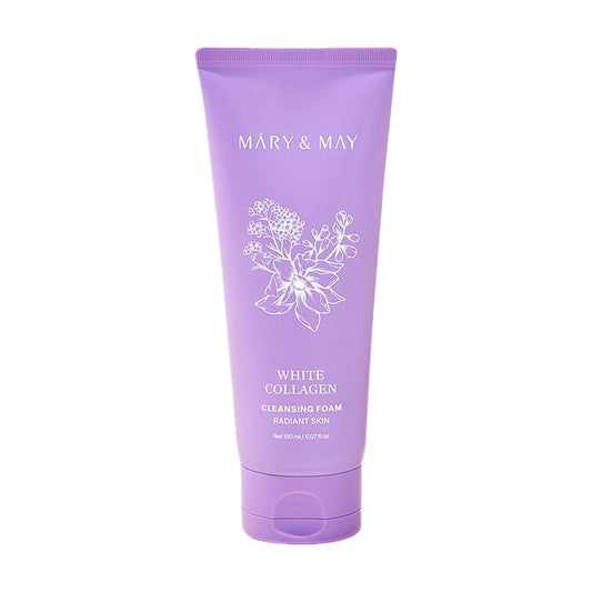 Mary&May White Collagen Cleansing Foam, attīrošās putas sejai