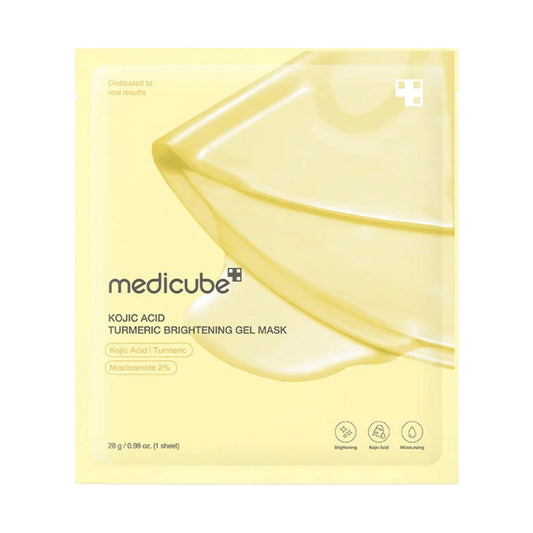 Medicube Kojic Acid Turmeric Brightening Gel Mask, hidrogēla maska sejai