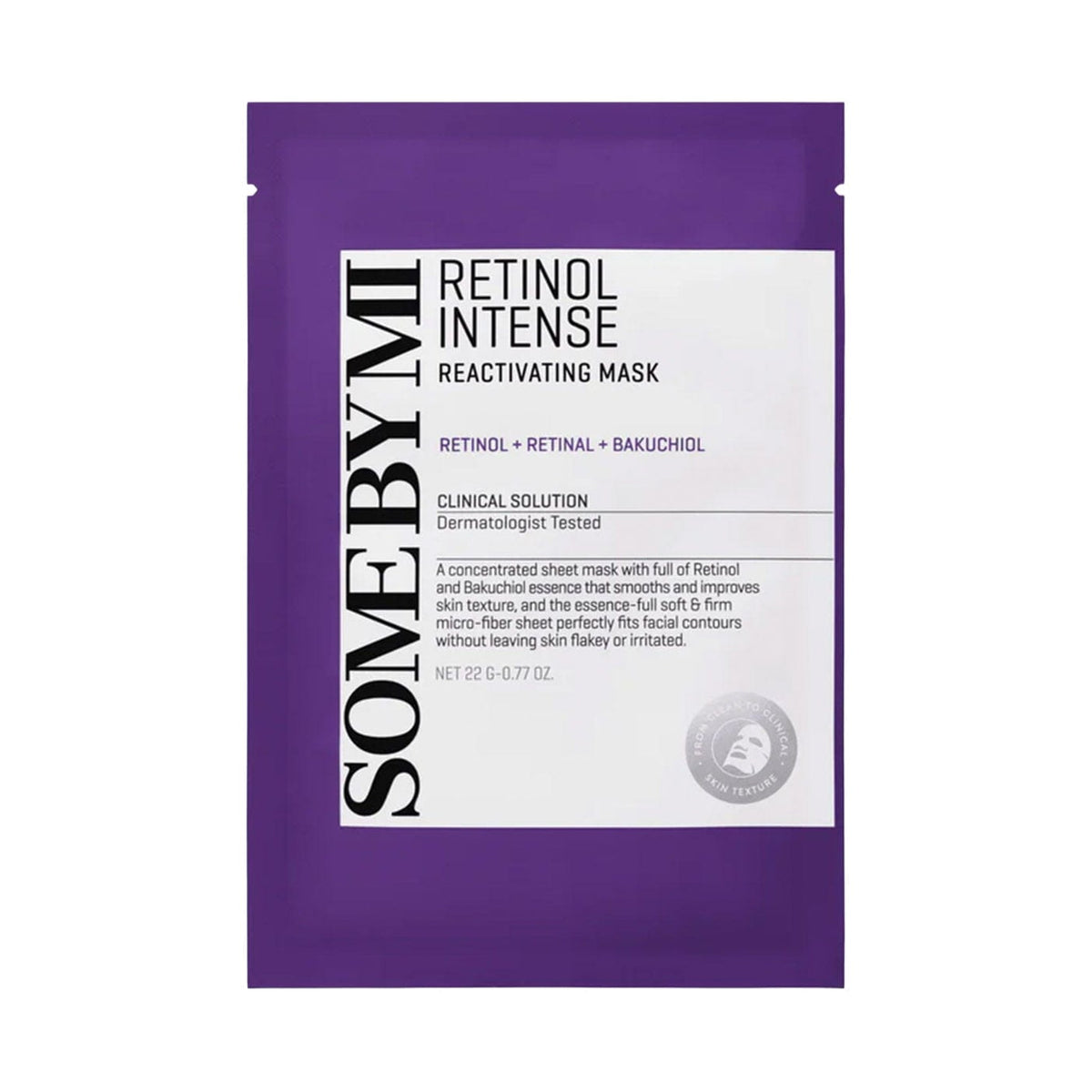 Some By Mi Retinol Intense Sheet Mask, auduma maska sejai