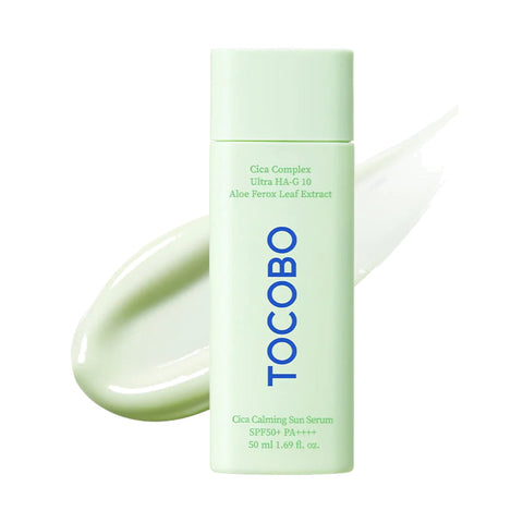 TOCOBO Cica Calming Sun Serum SPF50+ PA++++, saules aizsardzības serums