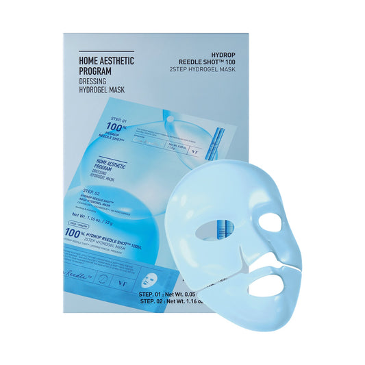 VT Cosmetics Hydrop Reedle Shot 100 2-Step Hydrogel Mask, hidrogēla maska sejai